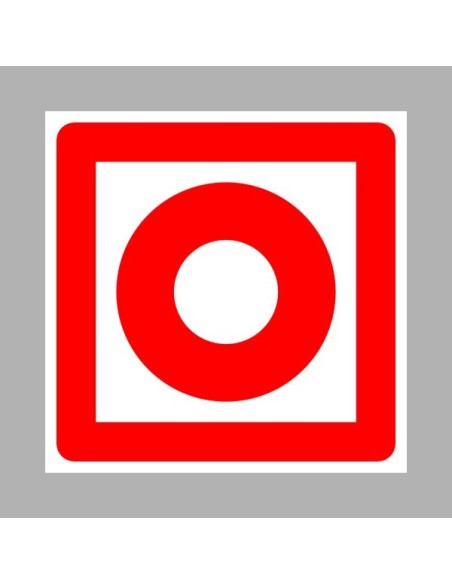 Tűzvédelmi matricák, táblák, jelek, piktogramok, - Tűzvédelmi jelek - Kézi tűzjelző