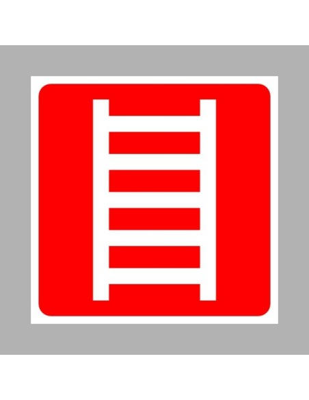 Tűzvédelmi matricák, táblák, jelek, piktogramok, - Tűzvédelmi jelek - Tűzoltólétra