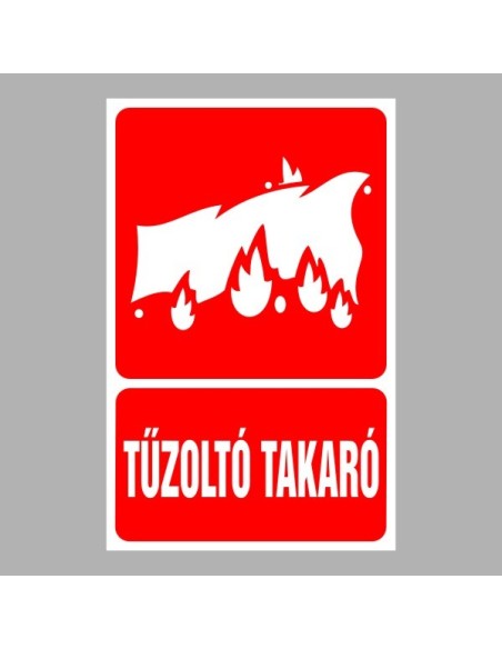 Tűzvédelmi matricák, táblák, jelek, piktogramok, - Tűzvédelmi jelek - Tűzoltó takaró