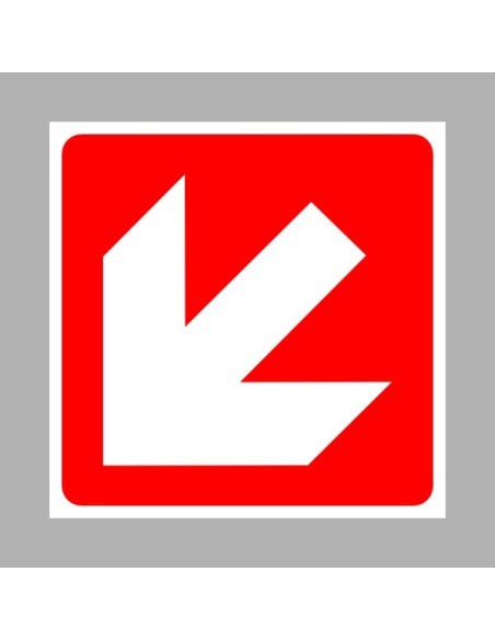 Tűzvédelmi matricák, táblák, jelek, piktogramok, - Tűzvédelmi jelek - Irány nyilak