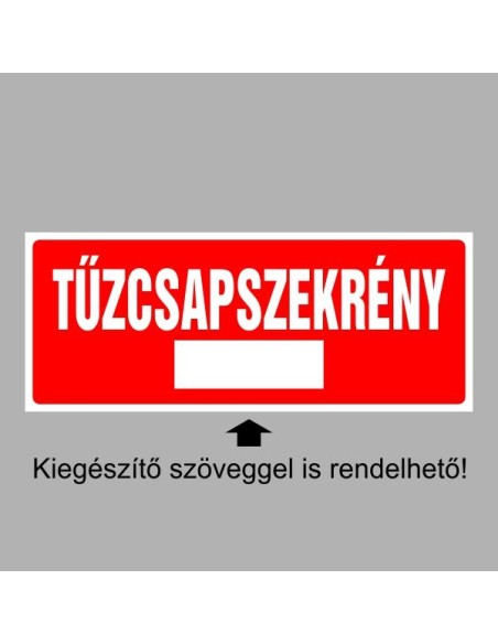 Tűzvédelmi matricák, táblák, jelek, piktogramok, - Tűzvédelmi jelek - Tűzcsapszekrény