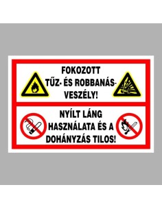 Fokozott tűz- és robbanásveszély! 2