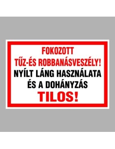 Fokozott tűz- és robbanásveszély! 2