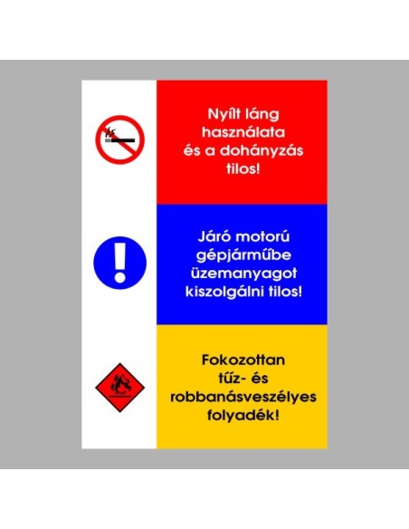 Tűzvédelmi matricák, táblák, jelek, piktogramok, - Tűzvédelmi táblák - Tűzvédelmi tábla