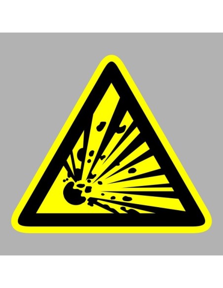 Figyelmeztető matricák, táblák, jelek, piktogramok - Piktogramok - Robbanásveszély!