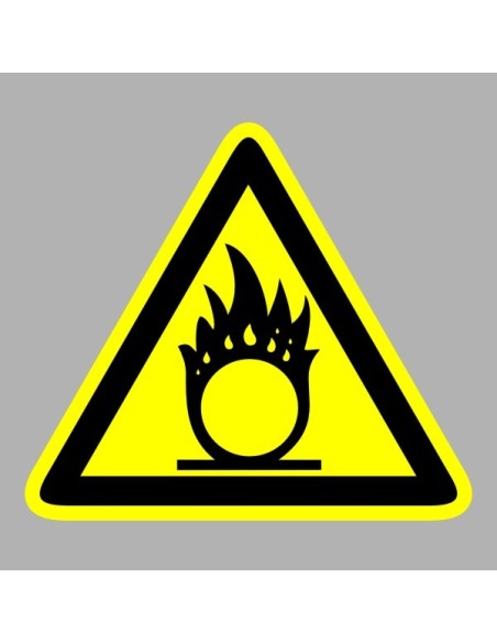 Figyelmeztető matricák, táblák, jelek, piktogramok - Piktogramok - Oxidáló anyag