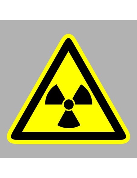 Figyelmeztető matricák, táblák, jelek, piktogramok - Piktogramok - Sugárveszély!