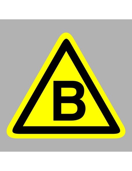 Figyelmeztető matricák, táblák, jelek, piktogramok - Piktogramok - "B" Tűzveszélyességi fokozat