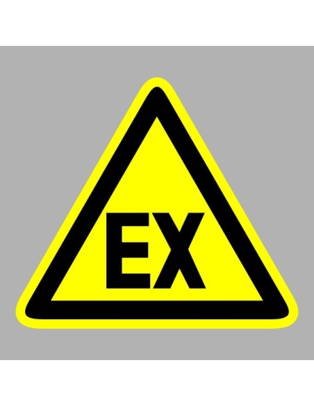 Figyelmeztető matricák, táblák, jelek, piktogramok - Piktogramok - Robbanásveszélyes légkör