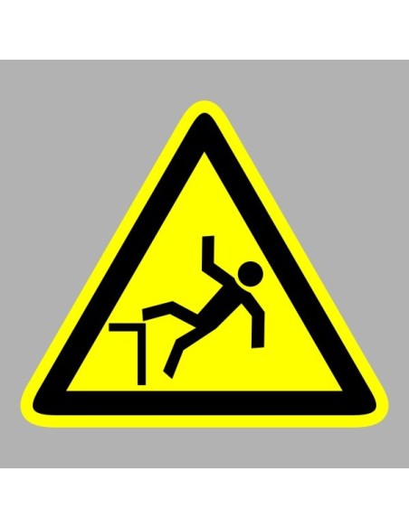 Figyelmeztető matricák, táblák, jelek, piktogramok - Piktogramok - Zuhanásveszély!