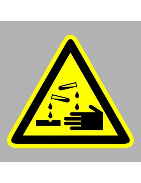 Figyelmeztető matricák, táblák, jelek, piktogramok - Piktogramok - Vigyázz! Savveszély - Maró anyag