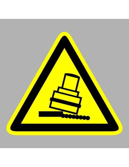 Figyelmeztető matricák, táblák, jelek, piktogramok - Piktogramok - Borulásveszély!