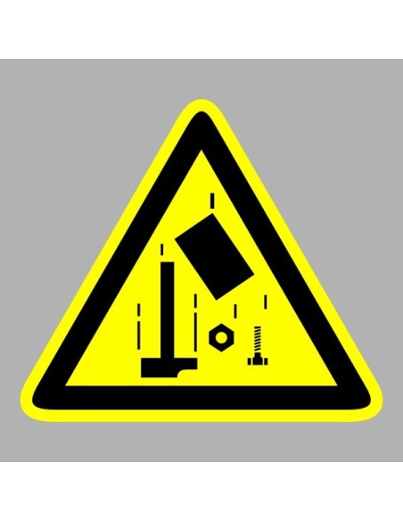 Figyelmeztető matricák, táblák, jelek, piktogramok - Piktogramok - Vigyázz! A magasban dolgoznak - Leeső tárgyak