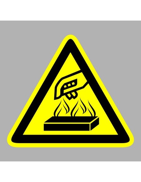 Figyelmeztető matricák, táblák, jelek, piktogramok - Piktogramok - Forró tárgy - Forró felület