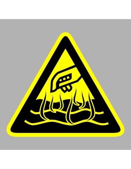 Figyelmeztető matricák, táblák, jelek, piktogramok - Piktogramok - Forró folyadék - Forró gőz