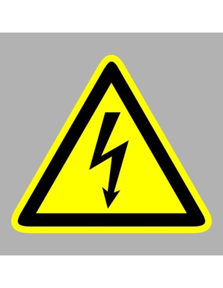 Figyelmeztető matricák, táblák, jelek, piktogramok - Piktogramok - Áramütés veszélye!