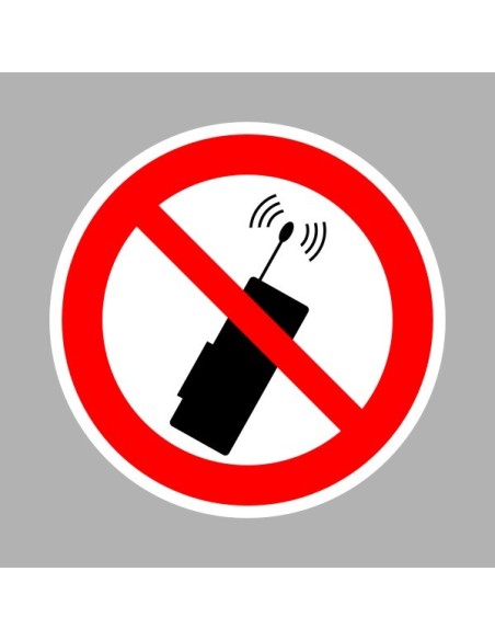 Tiltó matricák, táblák, jelek, piktogramok, - Piktogramok - Mobiltelefon használata tilos!