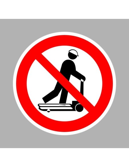 Tiltó matricák, táblák, jelek, piktogramok, - Piktogramok - Anyagmozgató gépen utazni tilos!