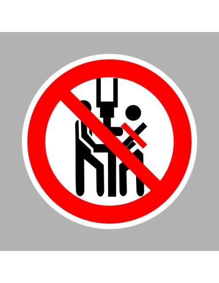 Tiltó matricák, táblák, jelek, piktogramok, - Piktogramok - A présgépet csak egy ember kezelheti!