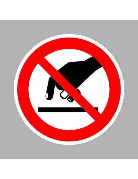 Tiltó matricák, táblák, jelek, piktogramok, - Piktogramok - Érinteni tilos!