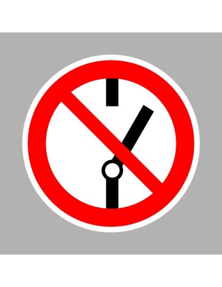 Tiltó matricák, táblák, jelek, piktogramok, - Piktogramok - Kapcsolni tilos!