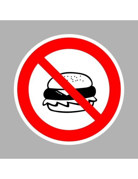 Tiltó matricák, táblák, jelek, piktogramok, - Piktogramok - Evés, ivás tilos! Ételt bevinni tilos!