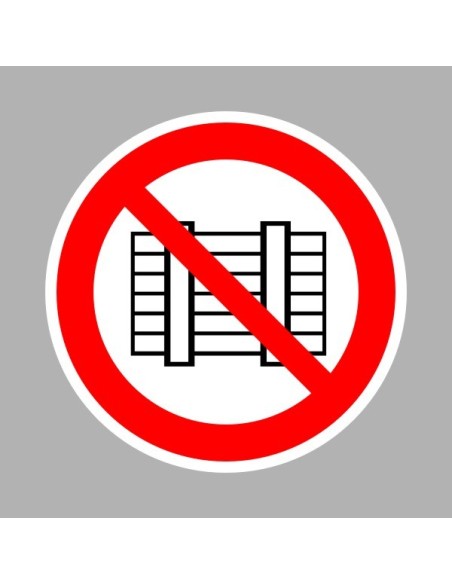 Tiltó matricák, táblák, jelek, piktogramok, - Piktogramok - Erre a helyre rakodni tilos! Eltorlaszolni tilos!