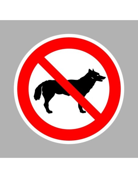 Tiltó matricák, táblák, jelek, piktogramok, - Piktogramok - Kutyát bevinni tilos!