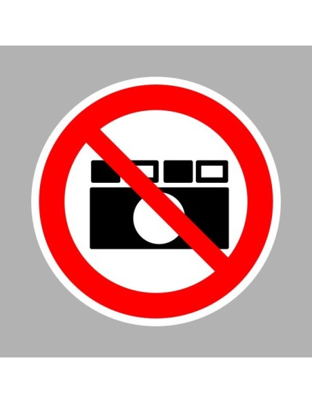 Tiltó matricák, táblák, jelek, piktogramok, - Piktogramok - Fényképezni tilos!