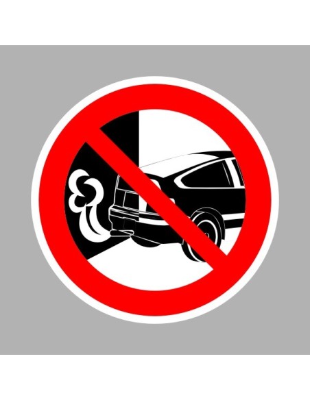 Tiltó matricák, táblák, jelek, piktogramok, - Piktogramok - Motort járatni tilos!