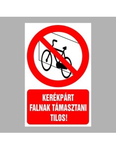 Kerékpárt falnak támasztani tilos! 2