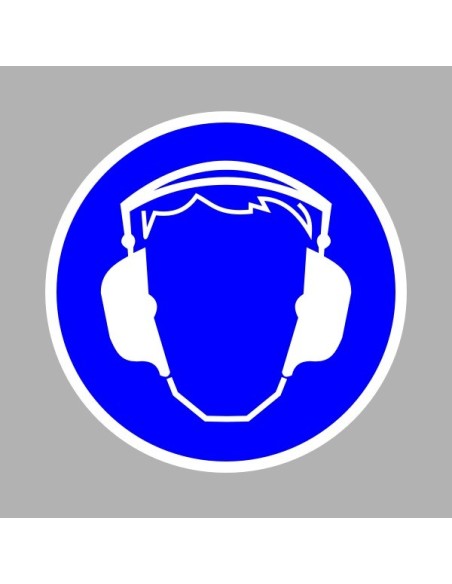 Rendelkező matricák, táblák, jelek, piktogramok, - Piktogramok - Hallásvédő használata kötelező!