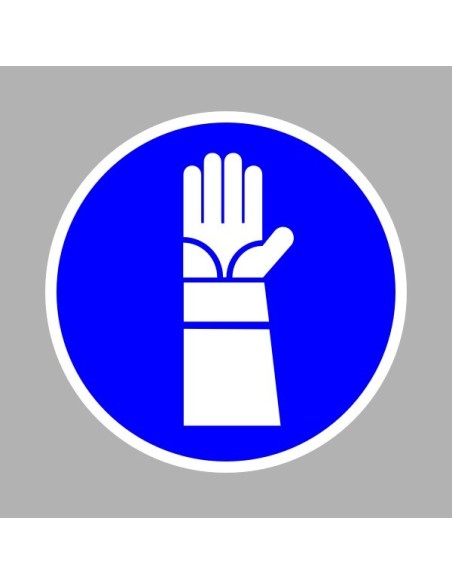 Rendelkező matricák, táblák, jelek, piktogramok, - Piktogramok - Pulzusvédő védőkesztyű használata kötelező!