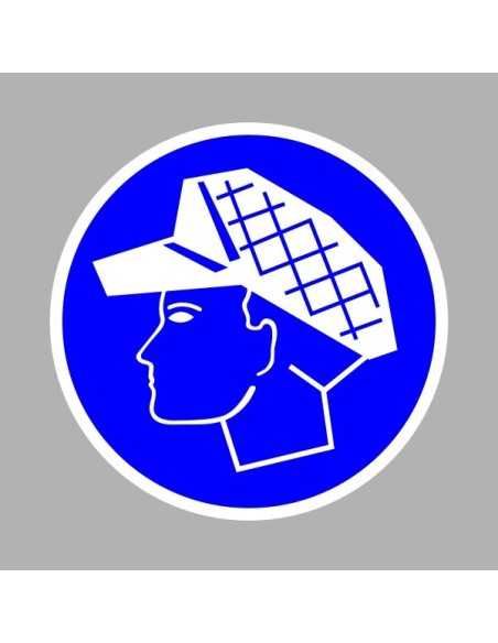 Rendelkező matricák, táblák, jelek, piktogramok, - Piktogramok - Hajsapka használata kötelező!