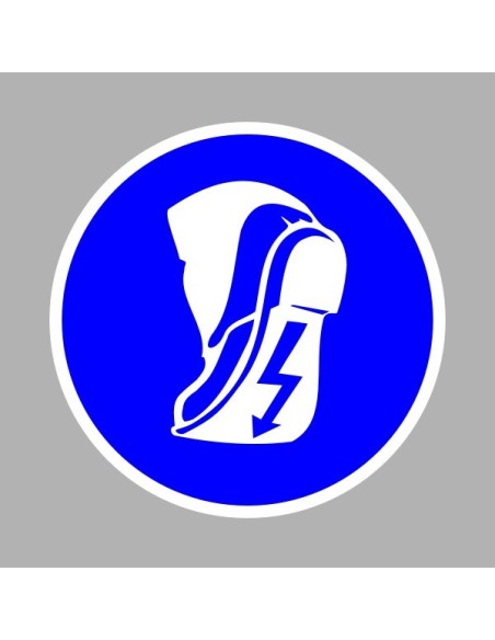 Rendelkező matricák, táblák, jelek, piktogramok, - Piktogramok - Vezetőtalpú cipő használata kötelező!