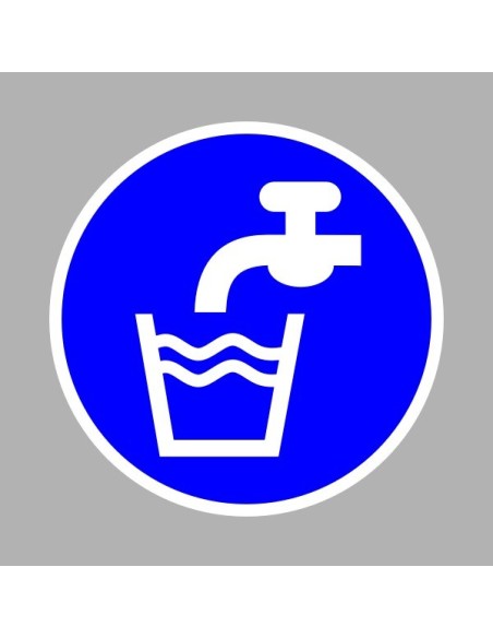 Rendelkező matricák, táblák, jelek, piktogramok, - Piktogramok - Ivóvíz