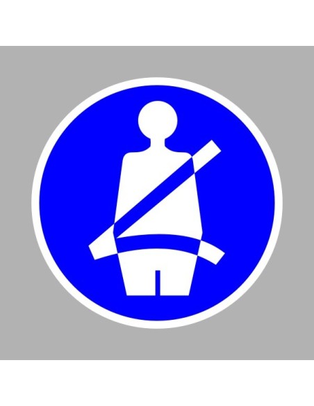 Rendelkező matricák, táblák, jelek, piktogramok, - Piktogramok - Biztonsági öv használata kötelező!