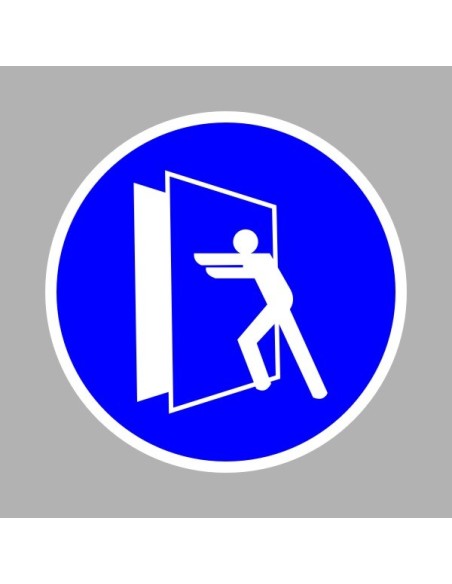 Rendelkező matricák, táblák, jelek, piktogramok, - Piktogramok - Az ajtó zárva tartandó!