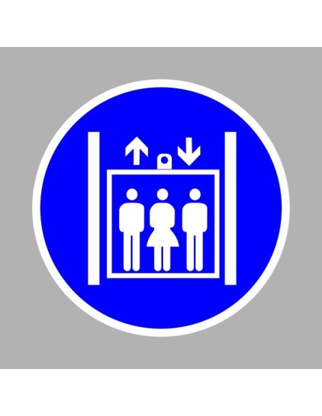 Rendelkező matricák, táblák, jelek, piktogramok, - Piktogramok - Személyfelvonó