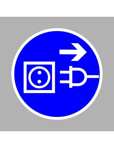 Rendelkező matricák, táblák, jelek, piktogramok, - Piktogramok - A készüléket nyitás előtt áramtalanítani kell!