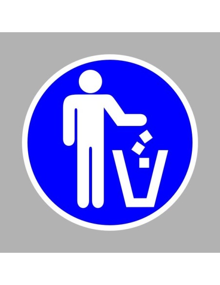 Rendelkező matricák, táblák, jelek, piktogramok, - Piktogramok - Használja a szemetest