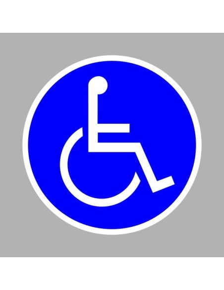 Rendelkező matricák, táblák, jelek, piktogramok, - Piktogramok - Kerekesszékkel közlekedők részére!