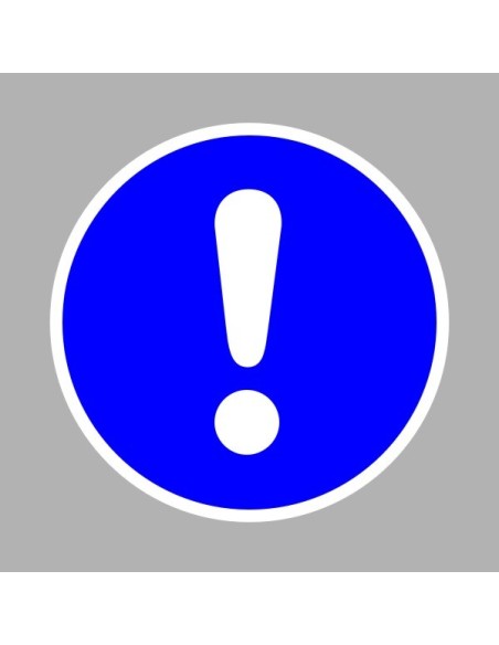 Rendelkező matricák, táblák, jelek, piktogramok, - Piktogramok - Általános utasítás, figyelmeztetés