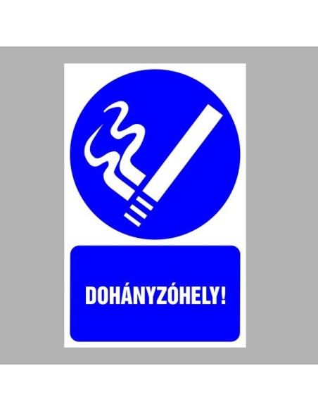 Rendelkező matricák, táblák, jelek, piktogramok, - Piktogramok szöveggel - Dohányzóhely!