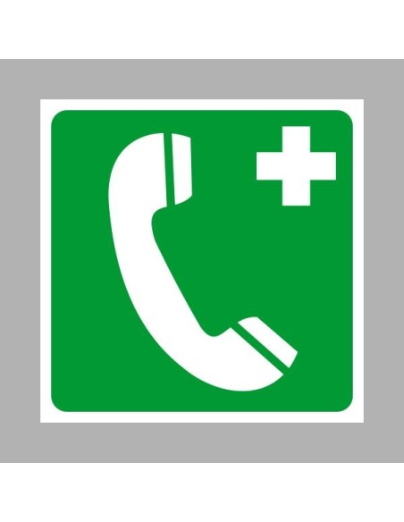 Menekülési út, vészkijárat, elsősegély matricák, táblák, jelek, piktogramok, - Elsősegély jelek - Vésztelefon