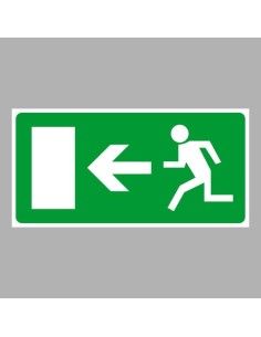 Menekülési út, vészkijárat balra 2