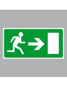 Menekülési út, vészkijárat jobbra 2