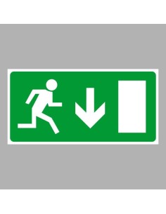 Menekülési út, vészkijárat le, ajtó jobbra 2