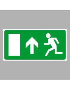 Menekülési út, vészkijárat fel, ajtó balra 2