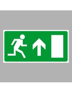 Menekülési út, vészkijárat fel, ajtó jobbra 2